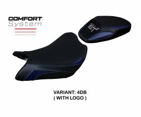 Seat saddle cover Loei Comfort System Brown DB + logo T.I. for Suzuki GSX S 1000 GT 2021 > 2023