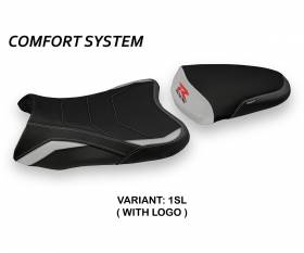 Housse de selle Sapes Comfort System Argent (SL) T.I. pour SUZUKI GSX R 600 2006 > 2007