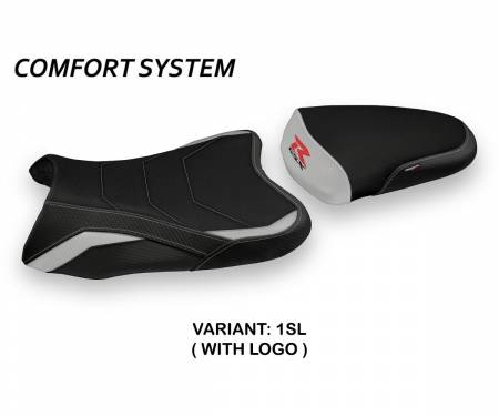 SGSXR06S-1SL-1 Rivestimento sella Sapes Comfort System Argento (SL) T.I. per SUZUKI GSX R 600 2006 > 2007