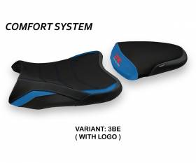 Seat saddle cover Sapes Comfort System Blue (BE) T.I. for SUZUKI GSX R 600 2006 > 2007
