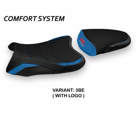 SGSXR06S-3BE-1 Seat saddle cover Sapes Comfort System Blue (BE) T.I. for SUZUKI GSX R 750 2006 > 2007