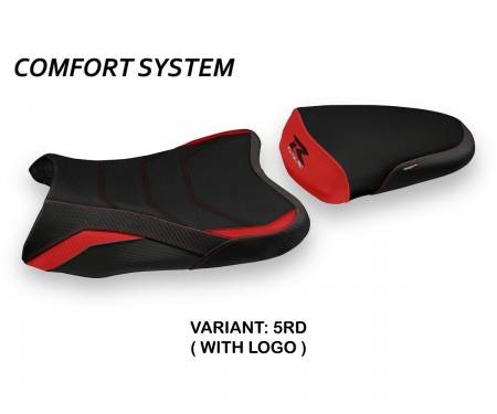 SGSXR06S-5RD-1 Seat saddle cover Sapes Comfort System Red (RD) T.I. for SUZUKI GSX R 600 2006 > 2007