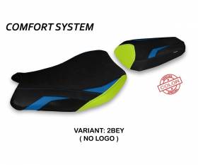 Rivestimento sella Paceco Special Color Comfort System Blu - Giallo (BEY) T.I. per SUZUKI GSX R 1000 2017 > 2021