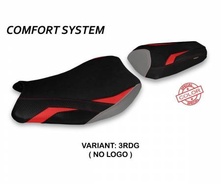 SGSXR17PS-3RDG-2 Sattelbezug Sitzbezug Paceco Special Color Comfort System Rot - Grau (RDG) T.I. fur SUZUKI GSX R 1000 2017 > 2021