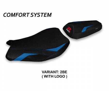 SGSXR17P-2BE-1 Seat saddle cover Paceco Comfort System Blue (BE) T.I. for SUZUKI GSX R 1000 2017 > 2021