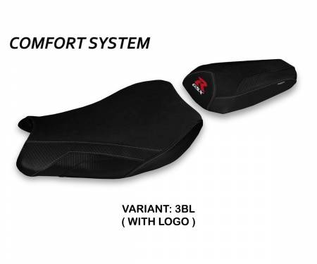 SGSXR17P-3BL-1 Seat saddle cover Paceco Comfort System Black (BL) T.I. for SUZUKI GSX R 1000 2017 > 2021