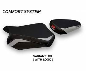 Seat saddle cover Teheran Comfort System Silver (SL) T.I. for SUZUKI GSX R 600 2011 > 2020