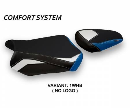 SGSXRTSC-1WHB-2 Seat saddle cover Teheran Special Color Comfort System White - Blue (WHB) T.I. for SUZUKI GSX R 750 2011 > 2020