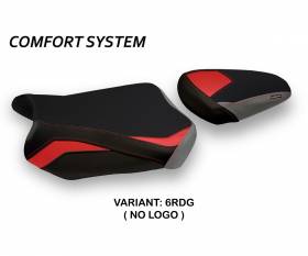 Seat saddle cover Teheran Special Color Comfort System Red - Gray (RDG) T.I. for SUZUKI GSX R 750 2011 > 2020