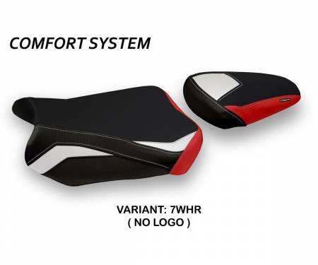 SGSXRTSC-7WHR-2 Rivestimento sella Teheran Special Color Comfort System Bianco - Rosso (WHR) T.I. per SUZUKI GSX R 750 2011 > 2020