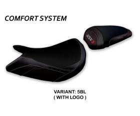 Housse de selle Foxton Comfort System Noir (BL) T.I. pour SUZUKI GSX S 1000 F 2015 > 2020