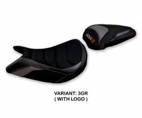 Sattelbezug Sitzbezug Raglan Ultragrip Grau (GR) T.I. fur SUZUKI GSX S 1000 F 2015 > 2020