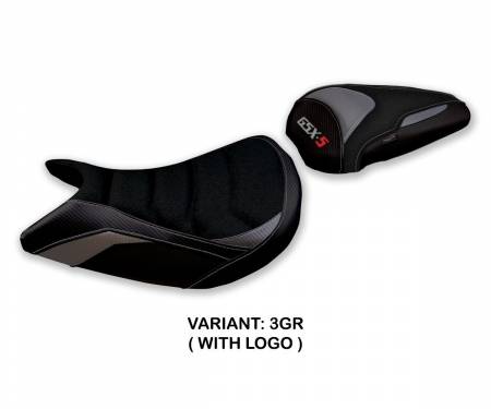 SGXS15FR-3GR-1 Sattelbezug Sitzbezug Raglan Ultragrip Grau (GR) T.I. fur SUZUKI GSX S 1000 F 2015 > 2020