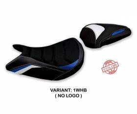 Sattelbezug Sitzbezug Mavora Special Color Ultragrip Weiss - Blau (WHB) T.I. fur SUZUKI GSX S 1000 2015 > 2020
