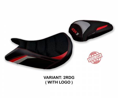 SGXS15MS-2RDG-1 Sattelbezug Sitzbezug Mavora Special Color Ultragrip Rot - Grau (RDG) T.I. fur SUZUKI GSX S 1000 2015 > 2020
