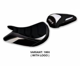 Seat saddle cover Mavora Ultragrip White (WH) T.I. for SUZUKI GSX S 1000 2015 > 2020