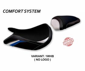 Sattelbezug Sitzbezug Pahia Special Color Comfort System Weiss - Blau (WHB) T.I. fur SUZUKI GSX S 1000 2015 > 2020