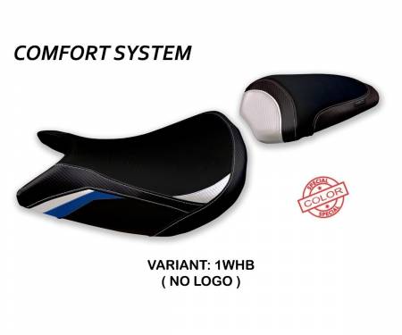 SGXS15PS-1WHB-2 Seat saddle cover Pahia Special Color Comfort System White - Blue (WHB) T.I. for SUZUKI GSX S 1000 2015 > 2020