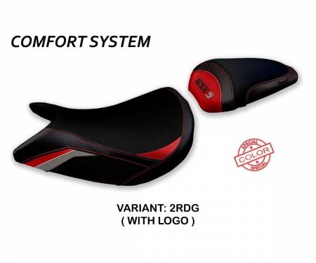 SGXS15PS-2RDG-1 Sattelbezug Sitzbezug Pahia Special Color Comfort System Rot - Grau (RDG) T.I. fur SUZUKI GSX S 1000 2015 > 2020