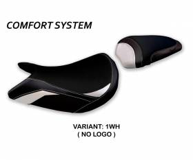 Seat saddle cover Pahia Comfort System White (WH) T.I. for SUZUKI GSX S 1000 2015 > 2020