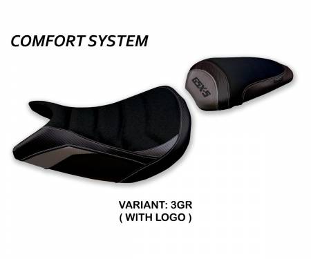 SGXS15P-3GR-1 Seat saddle cover Pahia Comfort System Gray (GR) T.I. for SUZUKI GSX S 1000 2015 > 2020