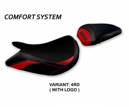 SGXS15P-4RD-1 Seat saddle cover Pahia Comfort System Red (RD) T.I. for SUZUKI GSX S 1000 2015 > 2020
