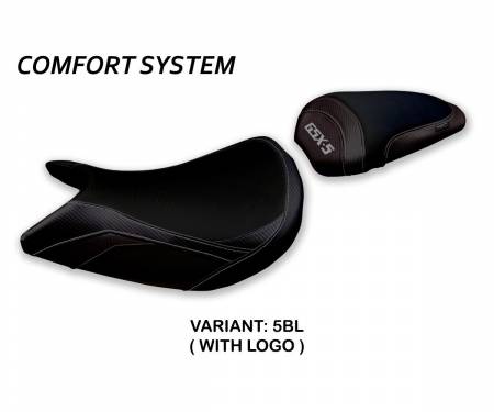 SGXS15P-5BL-1 Housse de selle Pahia Comfort System Noir (BL) T.I. pour SUZUKI GSX S 1000 2015 > 2020