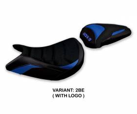 Rivestimento sella Lindi ultragrip Blu BE + logo T.I. per Suzuki GSX S 1000 2021 > 2023