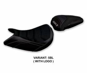 Seat saddle cover Lindi ultragrip Black BL + logo T.I. for Suzuki GSX S 1000 2021 > 2023