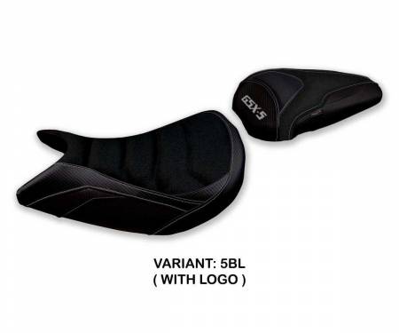SGXS21LU-5BL-1 Funda Asiento Lindi ultragrip Negro BL + logo T.I. para Suzuki GSX S 1000 2021 > 2023