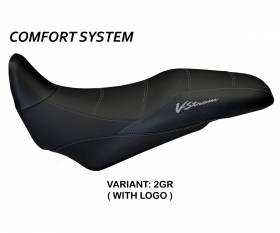 Sattelbezug Sitzbezug Agrigento Comfort System Grau (GR) T.I. fur SUZUKI V-STROM 1000 2014 > 2019