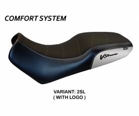 Funda Asiento Melito Comfort System Plata (SL) T.I. para SUZUKI V-STROM 1000 DL 2002 > 2006