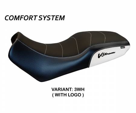 SV60MC-3WH-1 Rivestimento sella Melito Comfort System Bianco (WH) T.I. per SUZUKI V-STROM 1000 DL 2002 > 2006
