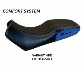 Seat saddle cover Melito Comfort System Blue (BE) T.I. for SUZUKI V-STROM 650 DL 2004 > 2011