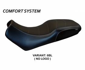 Housse de selle Melito Comfort System Noir (BL) T.I. pour SUZUKI V-STROM 650 DL 2004 > 2011