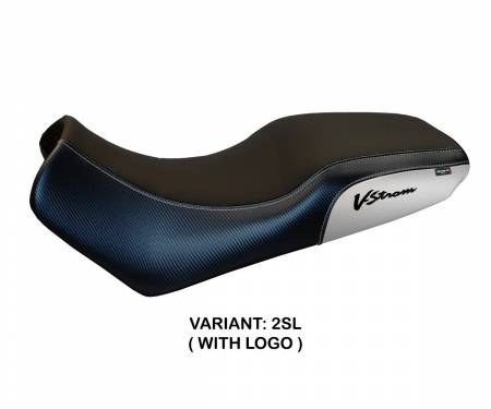 SV60M-2SL-1 Seat saddle cover Melito Silver (SL) T.I. for SUZUKI V-STROM 650 DL 2004 > 2011
