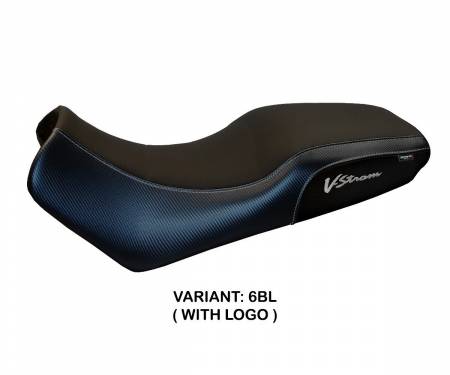 SV60M-6BL-1 Seat saddle cover Melito Black (BL) T.I. for SUZUKI V-STROM 650 DL 2004 > 2011