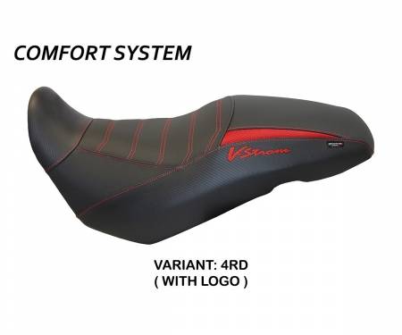 SV65G-4RD-3 Seat saddle cover Georgia Comfort System Red (RD) T.I. for SUZUKI V-STROM 650 2017 > 2022