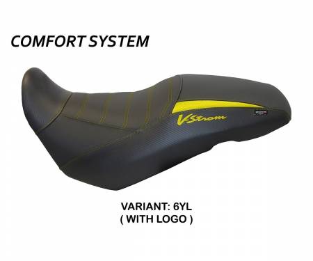 SV65G-6YL-3 Seat saddle cover Georgia Comfort System Yellow (YL) T.I. for SUZUKI V-STROM 650 2017 > 2022