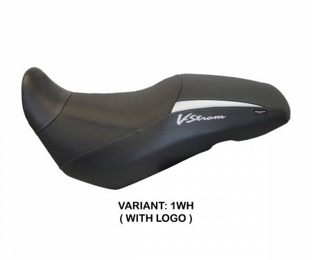 SV65I-1WH-3 Seat saddle cover Iowa White (WH) T.I. for SUZUKI V-STROM 650 2017 > 2022