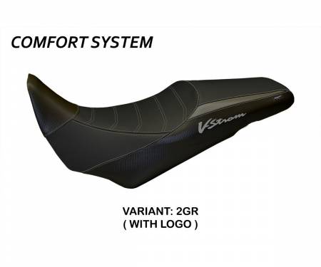 SVS14PC-2GR-1 Seat saddle cover Palermo Comfort System Gray (GR) T.I. for SUZUKI V-STROM 1000 2014 > 2019