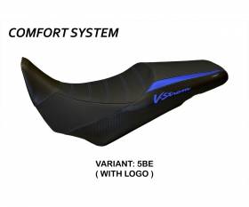 Seat saddle cover Palermo Comfort System Blue (BE) T.I. for SUZUKI V-STROM 1000 2014 > 2019