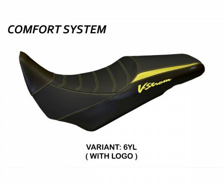 SVS14PC-6YL-1 Seat saddle cover Palermo Comfort System Yellow (YL) T.I. for SUZUKI V-STROM 1000 2014 > 2019