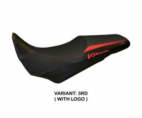 Seat saddle cover Palermo Red (RD) T.I. for SUZUKI V-STROM 1000 2014 > 2019