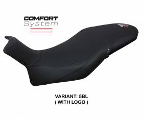 Housse de selle Nus comfort system Noir BL + logo T.I. pour Suzuki Katana 2019 > 2023