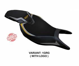 Seat saddle cover Renee Special Color Gray - Gray GRG + logo T.I. for Triumph Speed Triple 1200 RR 2022 > 2024
