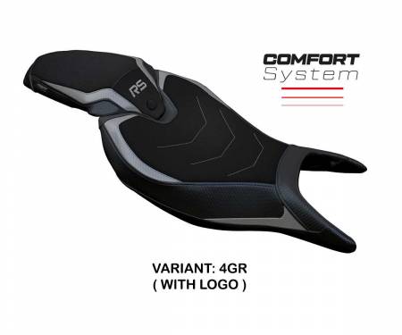 TRST12RSC-4GR-1 Seat saddle cover Senna Comfort System Gray GR + logo T.I. for Triumph Speed Triple 1200 RS 2022 > 2024