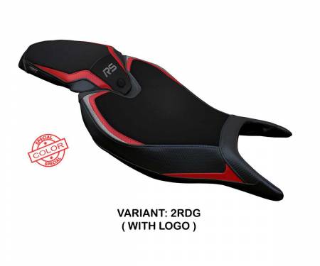 TRST12RSS-2RDG-1 Seat saddle cover Senna Special Color Red - Gray RDG + logo T.I. for Triumph Speed Triple 1200 RS 2022 > 2024