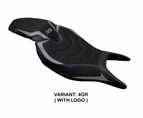 Seat saddle cover Senna Ultragrip Gray GR + logo T.I. for Triumph Speed Triple 1200 RS 2022 > 2024