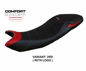 Seat saddle cover Derry Comfort System Red RD + logo T.I. for Triumph Tiger 660 2021 > 2023